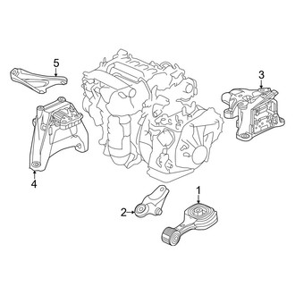 Honda OE - Engine / Transaxle - Engine & Transmission Mounting (1.5L)