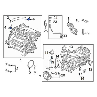 Honda OE - Engine Coolant Pipe Clamp