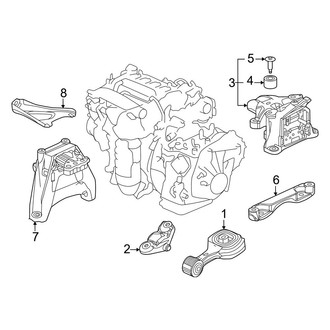 Honda OE - Engine / Transaxle - Engine & Transmission Mounting (2.0L)