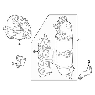 Honda OE - Exhaust System - Converter (1.5L)