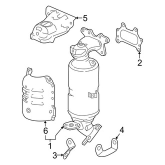 Honda OE - Exhaust System - Converter (2.0L)