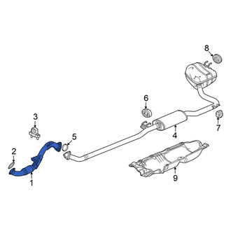 Honda OE - Exhaust Intermediate Pipe