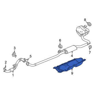 Honda OE - Front Right Floor Pan Splash Shield