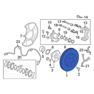 Honda OE - Front Disc Brake Rotor