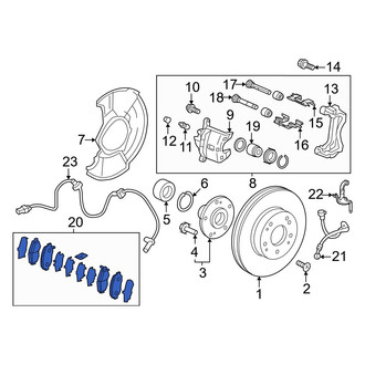 Honda OE - Front Disc Brake Pad Set