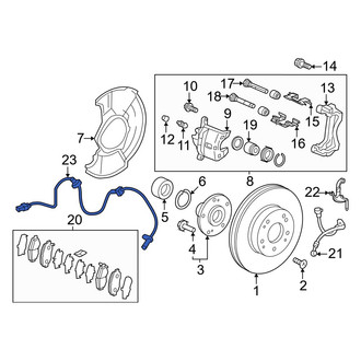Honda OE - Front Right ABS Wheel Speed Sensor