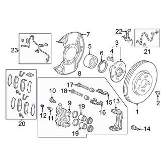 Honda OE - Rear Brake Bleeder Screw Cap
