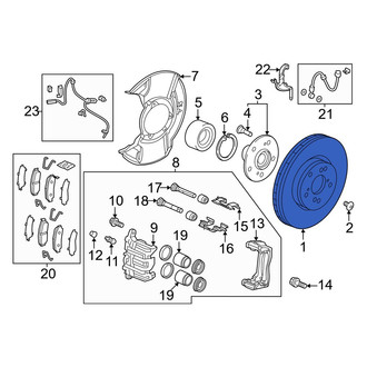Honda OE - Front Disc Brake Rotor