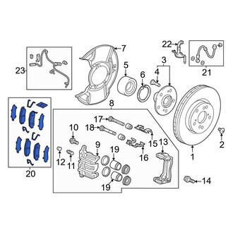 Honda OE - Front Disc Brake Pad Set