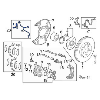 Honda OE - Front Right ABS Wheel Speed Sensor