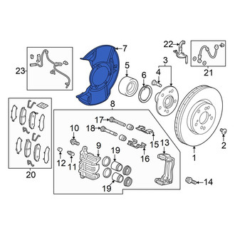 Honda OE - Front Brake Dust Shield