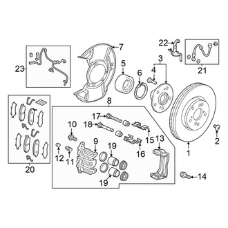 Honda OE - Front Suspension - Brake Components (e FCEV)