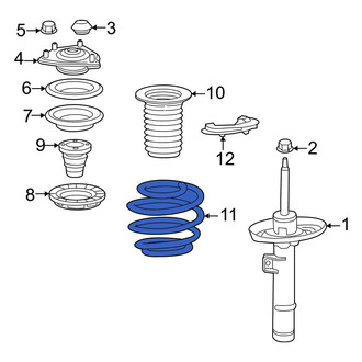Honda OE - Front Right Coil Spring