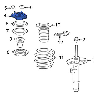 Honda OE - Front Suspension Strut Mount