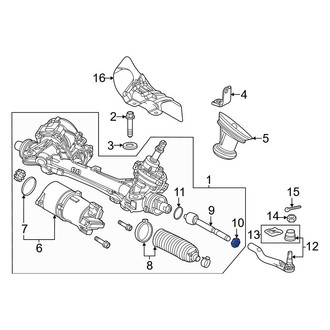 Honda OE - Steering Tie Rod Nut