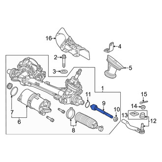 Honda OE - Front Inner Steering Tie Rod End