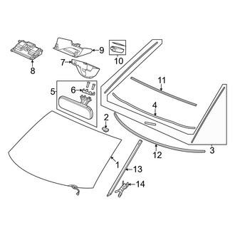 Honda OE - Windshield - Glass