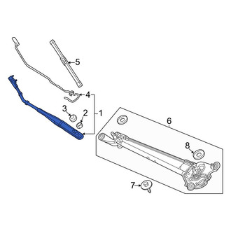 Honda OE - Front Left Wiper Arm
