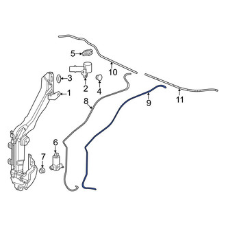 Honda OE - Front Windshield Washer Hose