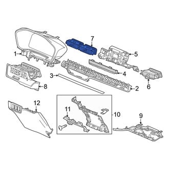 Honda OE - Center Dashboard Air Vent