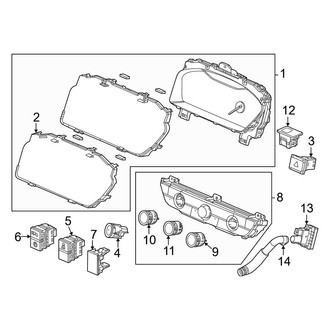 Honda OE - Instrument Panel - Cluster & Switches