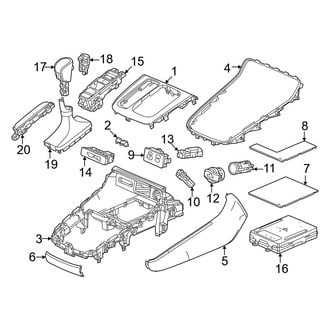 Honda OE - Front Console (EX / EX-L / Hybrid Sport / Hybrid Sport Touring / LX)