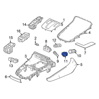 Honda OE - Front 12 Volt Accessory Power Outlet Cover