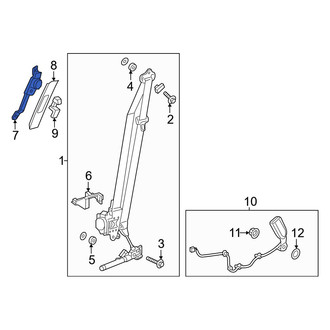 Honda OE - Front Seat Belt Height Adjuster