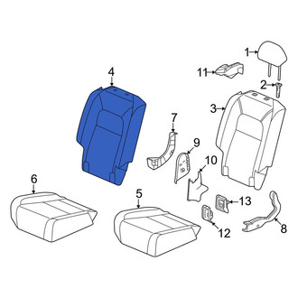 Honda OE - Rear Right Seat Back Cushion Cover