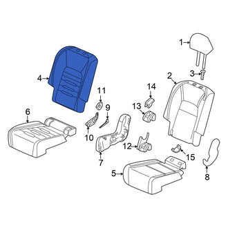 Honda OE - Rear Right Seat Back Cushion Cover