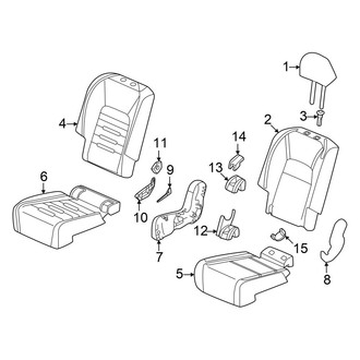 Honda OE - Seats & Tracks - Rear Seat Components (40% Side, Cushions & Covers), (PLUG-IN FUEL CELL EV (PFCEV))