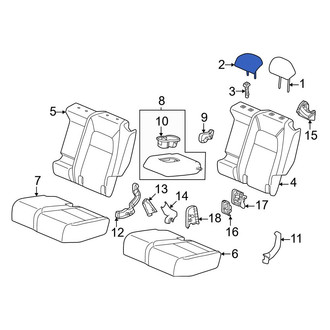 Honda OE - Rear Left Outer Headrest