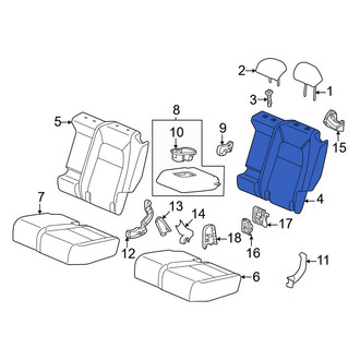 Honda OE - Rear Left Seat Back Cushion