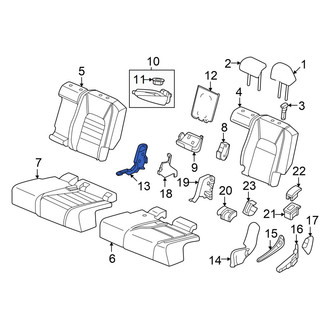 Honda OE - Rear Left Outer Seat Trim Panel