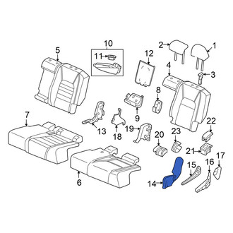 Honda OE - Rear Left Inner Seat Trim Panel