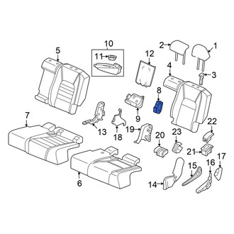 Honda OE - Rear Center Left Seat Trim Panel