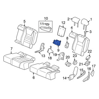 Honda OE - Rear Left Lower Inner Seat Back Cushion