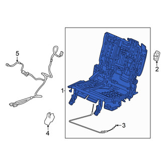 Honda OE - Rear Left Seat Frame