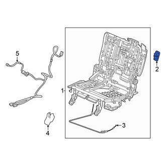 Honda OE - Rear Right Folding Seat Latch Release Handle