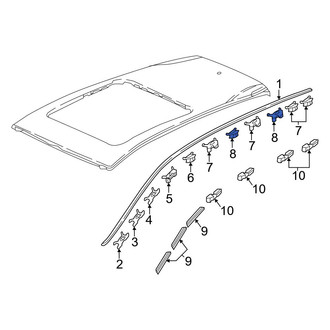 Honda OE - Roof Drip Molding Clip
