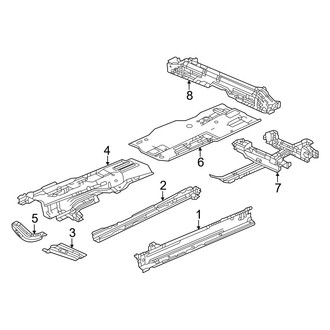 Honda OE - Pillars, Rocker & Floor - Floor & Rails