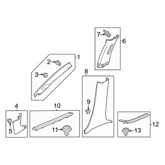 Honda OE - Pillars, Rocker & Floor - Interior Trim