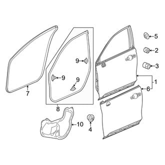 Honda OE - Front Door - Door & Components