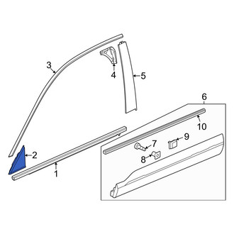 Honda OE - Rear Right Forward Door Applique