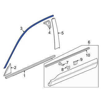 Honda OE - Front Left Door Reveal Molding