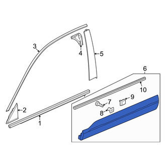 Honda OE - Front Left Door Molding