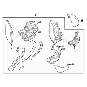 Honda OE - Front Door - Outside Mirrors