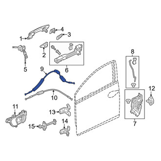 Honda OE - Front Outer Door Latch Cable