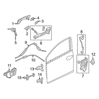 Honda OE - Front Door - Lock & Hardware