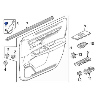 Honda OE - Rear Door Trim Molding Clip